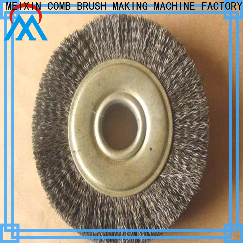 MX machinery stapled nylon wheel brush personalized for commercial