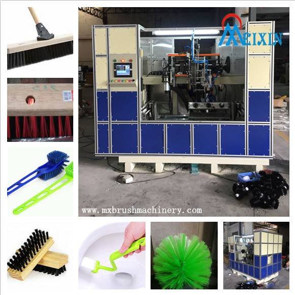 MEIXIN MX192 5 Axis 3 Heads 2 Drilling and 1 Ttufting Toilet Brush Machine 5 Axis Brush Drilling And Tufting Machine image1