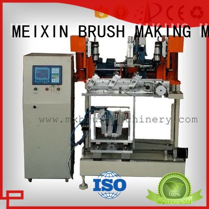 Produktivitas tinggi 4 sumbu brush bor dan pemasok mesin tufting untuk industri sikat Meixin